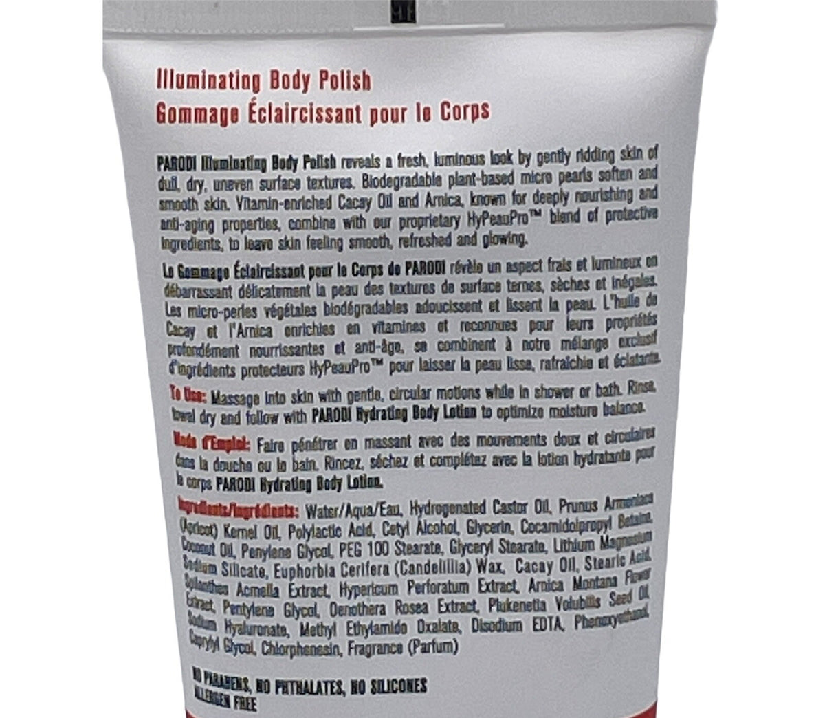 2 Pack Parodi Swiss Illuminating Body Polish 6.8 oz Exfoliating Scrub