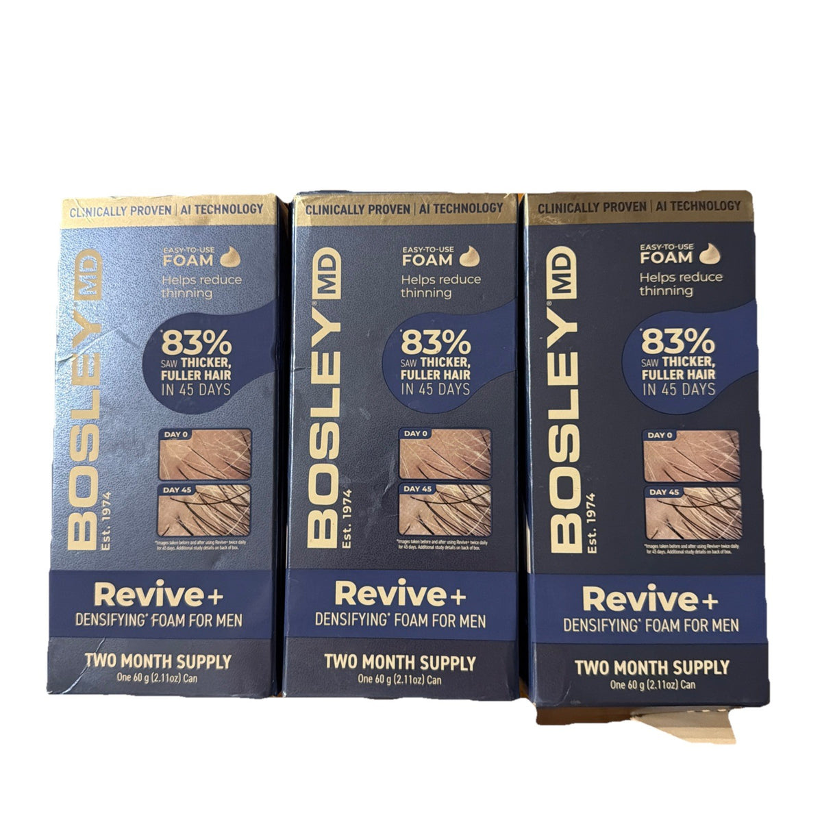 Hair Densifying Foam for Men – 3 Pack