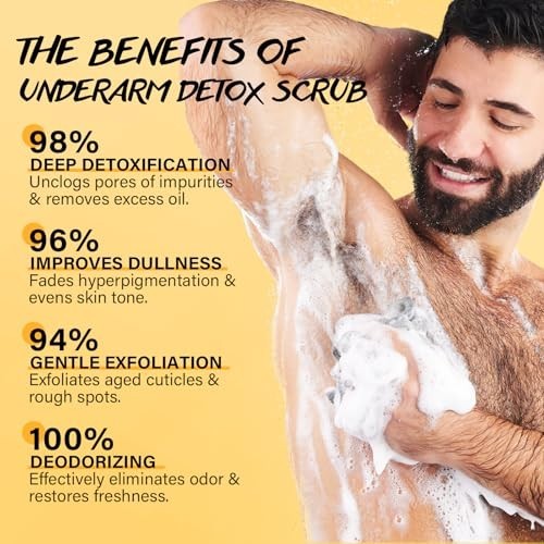 Underarm Detox Scrub with Turmeric and Vitamin C for Dark Spots & Odor Control