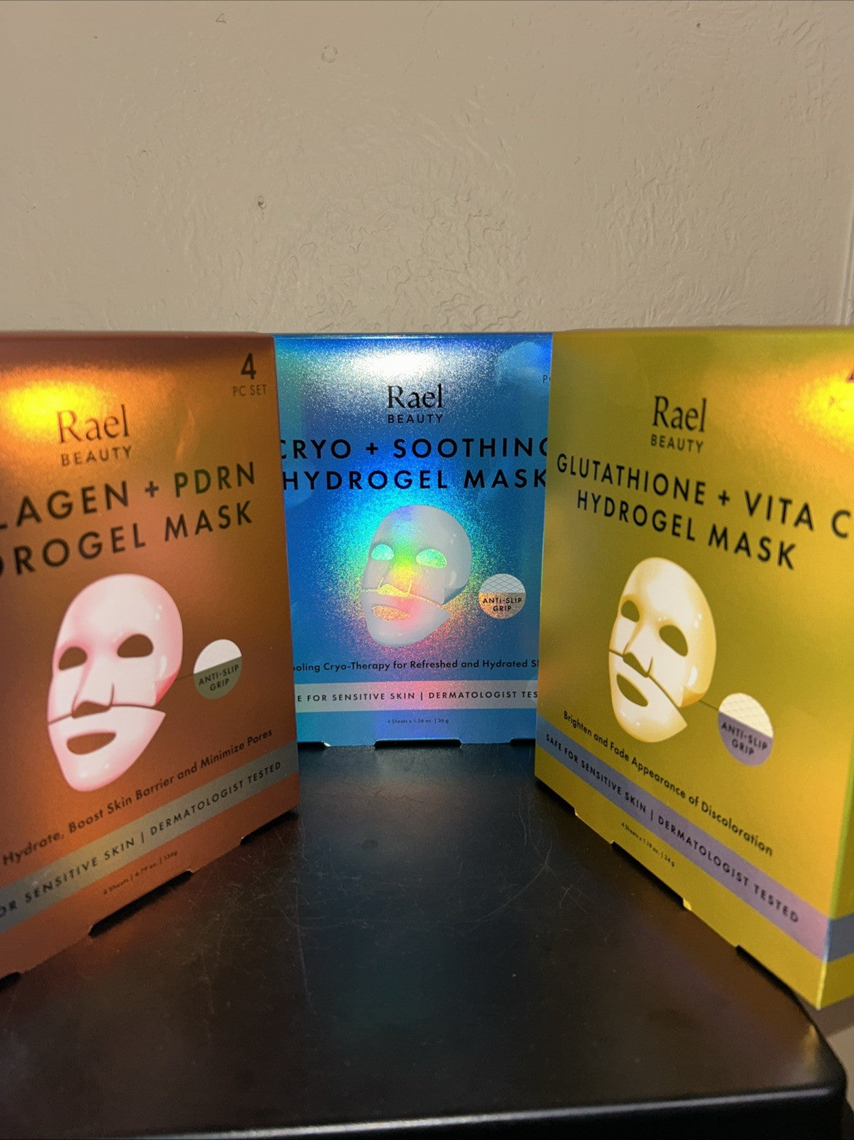 Hydrogel Face Mask Trio Set - 12 Masks (Collagen, Cryo, Vitamin C)