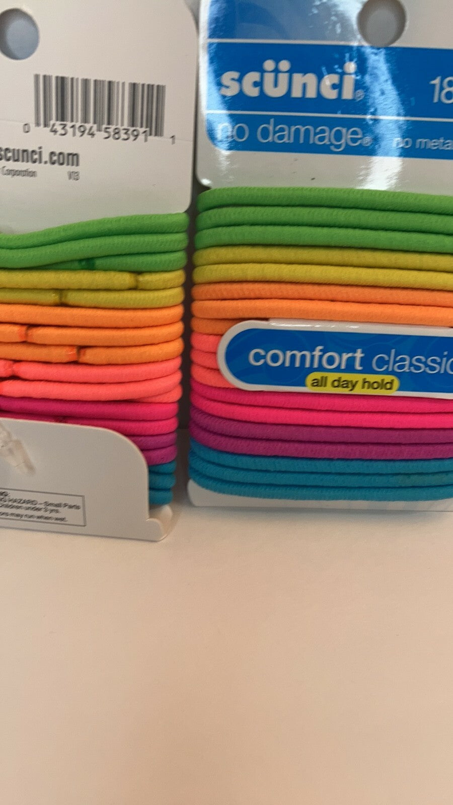 Scunci No Damage All Day Hold Hair Ties Ponytail Holder Elastics