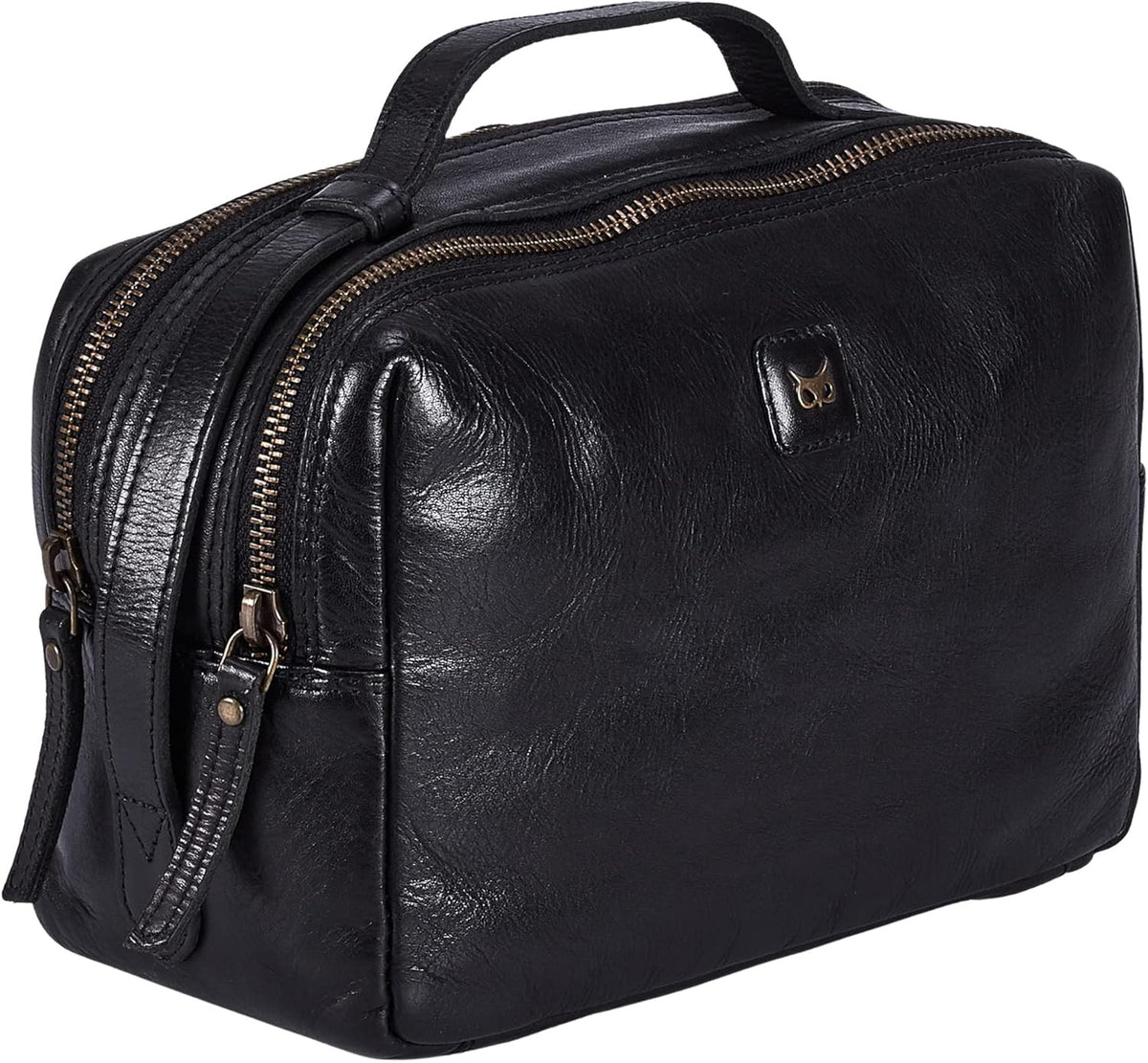 Real Leather Toiletry Bag Dopp Kit for Men Women Travel Organizer