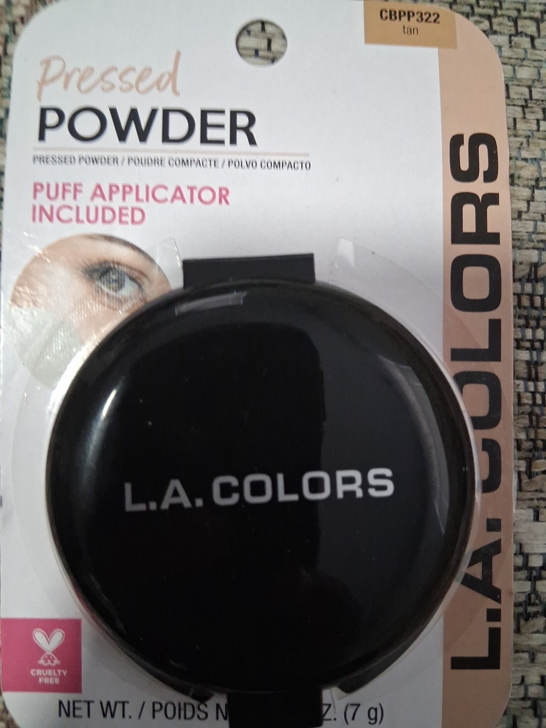 Pressed Face Tan Powder with Mirror & Puff Applicator - Natural Finish