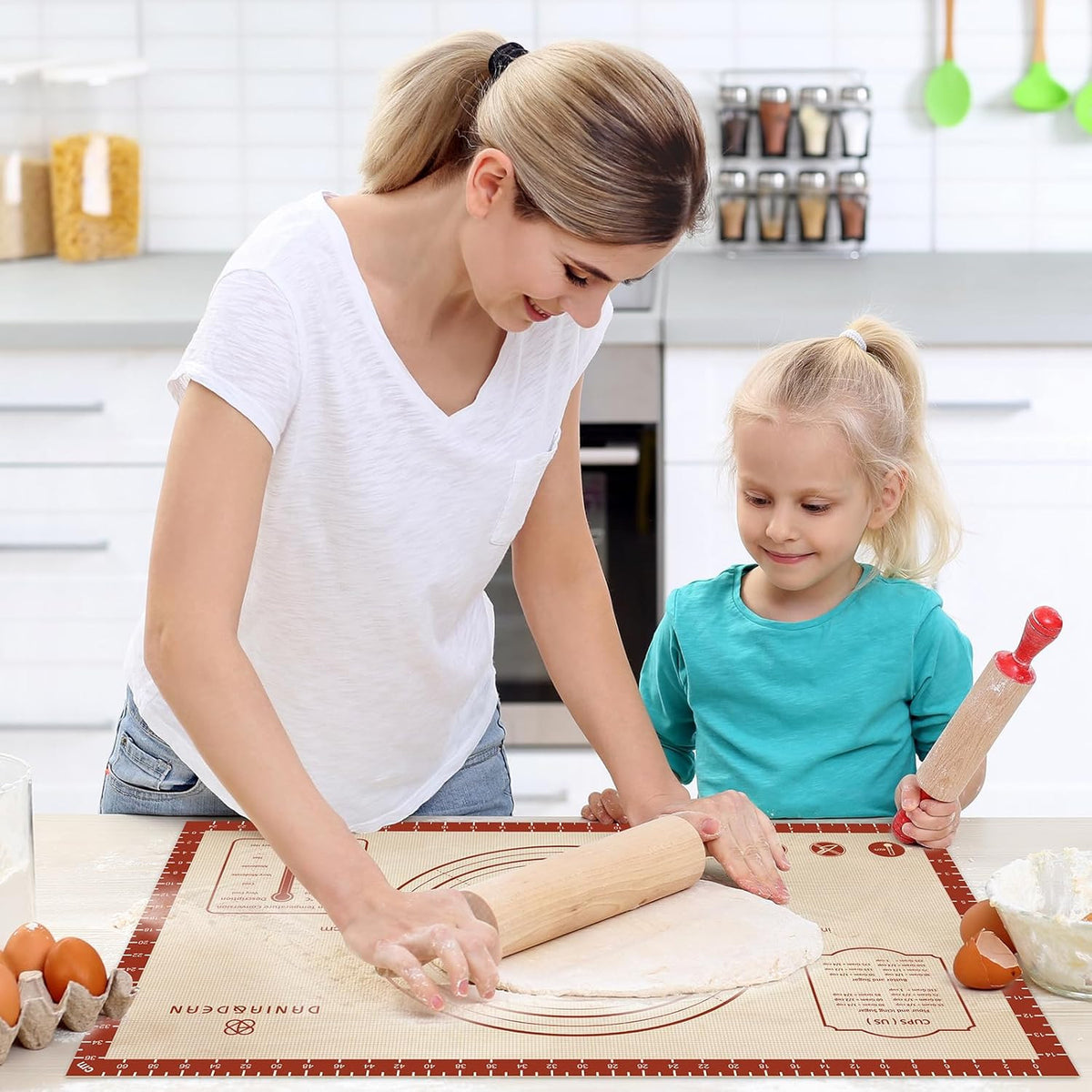 Extra Thick Silicone Baking Mat for Pastry Bread Dough 26x16 Inches