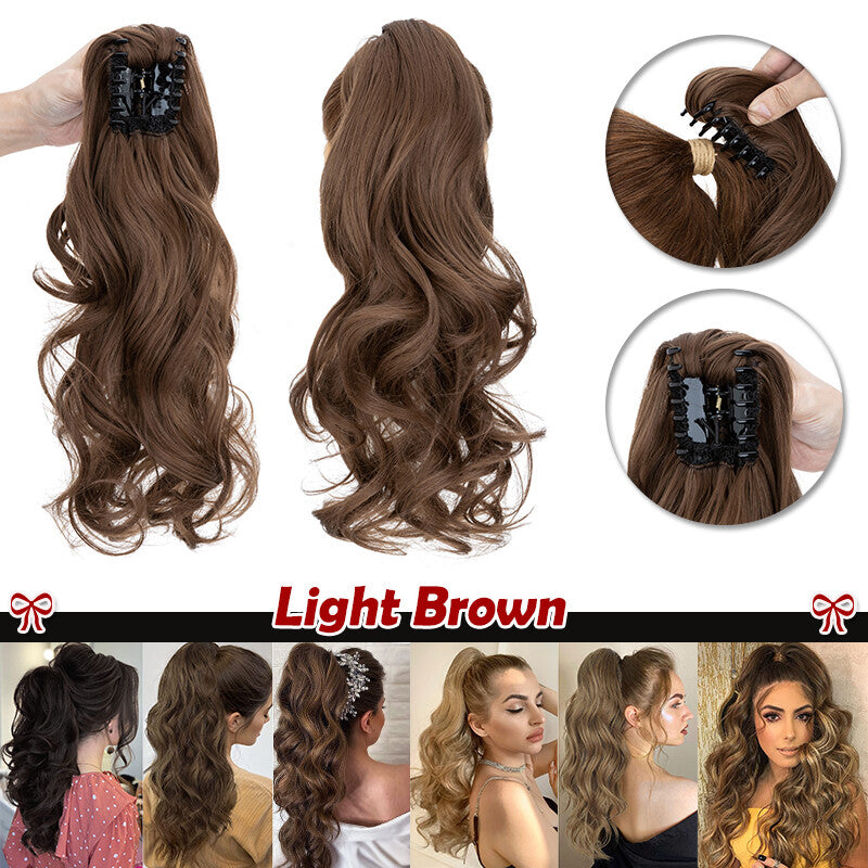 Clip-In Ponytail Hair Extensions 12-30 Inch Thick Synthetic Hairpiece
