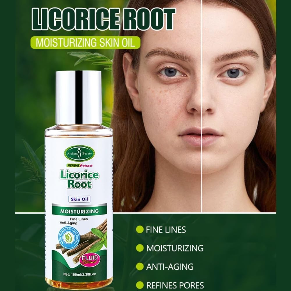 Licorice Root Body Oil for Moisturizing & Anti-Aging - 100ml
