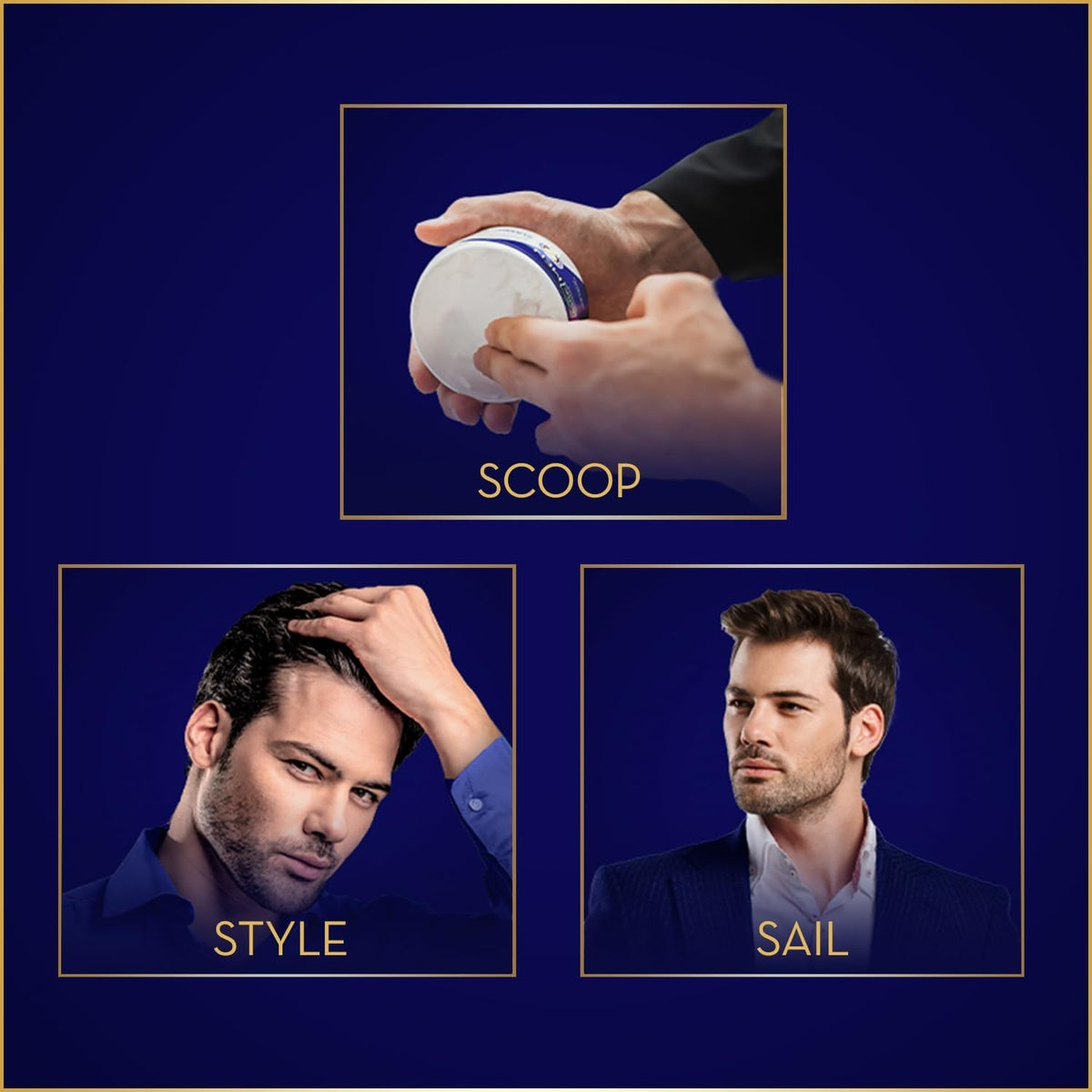 Coconut Infused Hair Cream for Men - Soft, Smooth, Non-Sticky, 3.8 Fl Oz