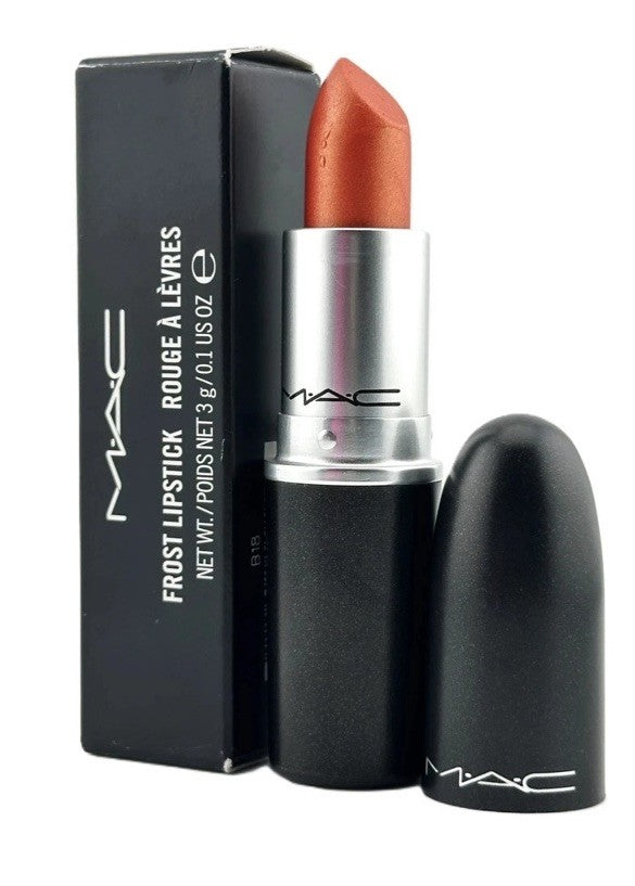 MAC Frost Lipstick CB 96 Full Size - Shimmering Coral Peach, Hydrating & Long-Lasting