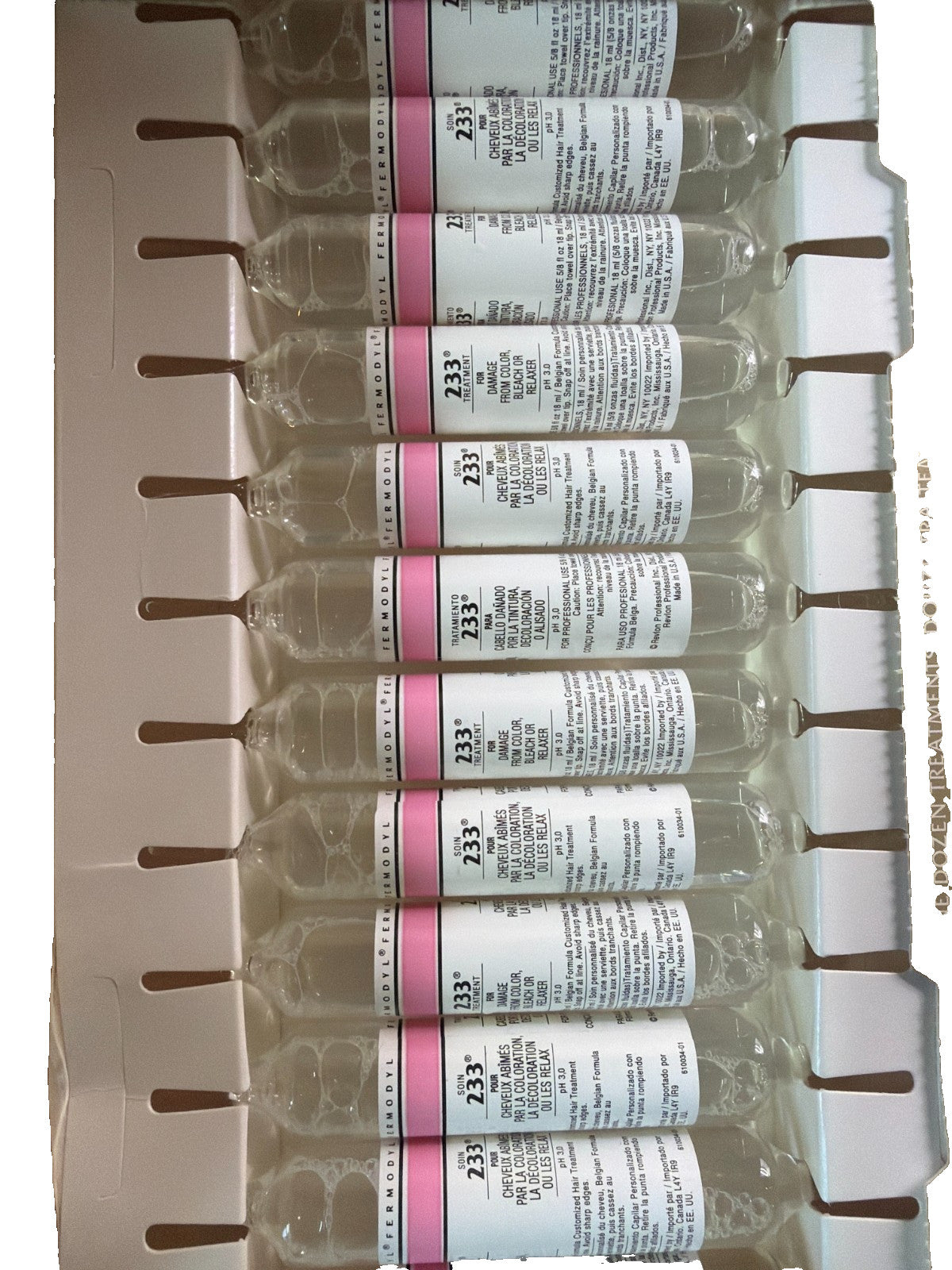 Revlon Professional Fermodyl No. 223 Hair Treatment Ampoules for Damaged Hair - 12 Pack