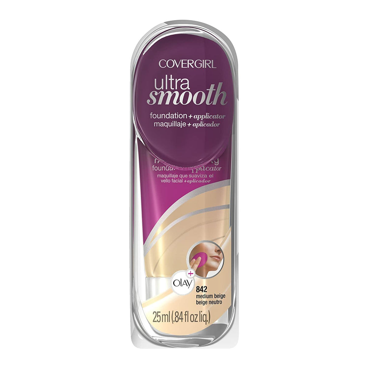 CoverGirl Ultra Smooth Foundation Medium Beige with Serum Applicator