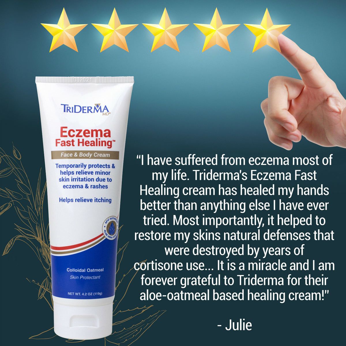 Eczema Fast Healing Cream, 4.2 oz, Pack of 4