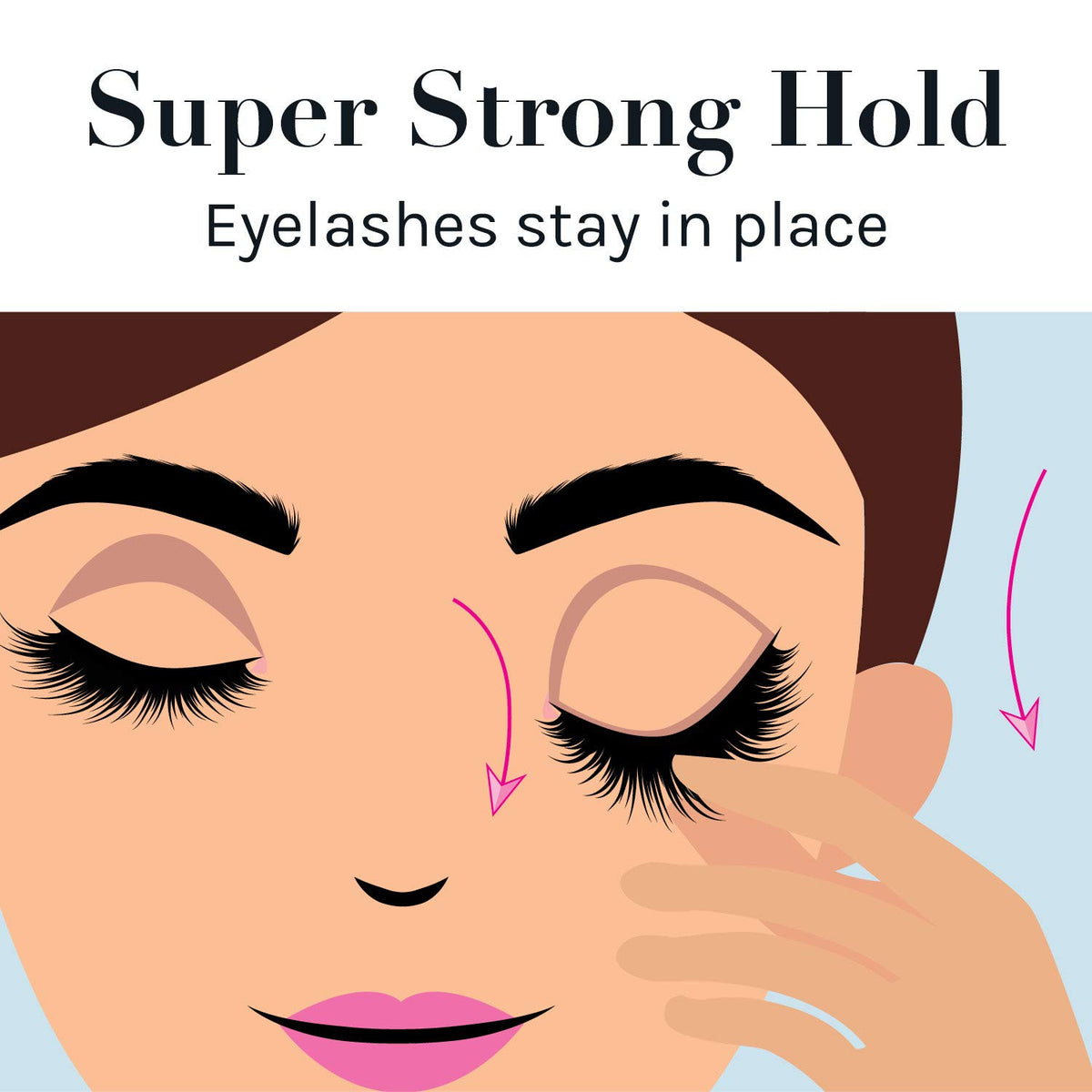 Waterproof Lash Glue 4-Pack - Strong Hold, Clear, Latex-Free False Eyelash Adhesive