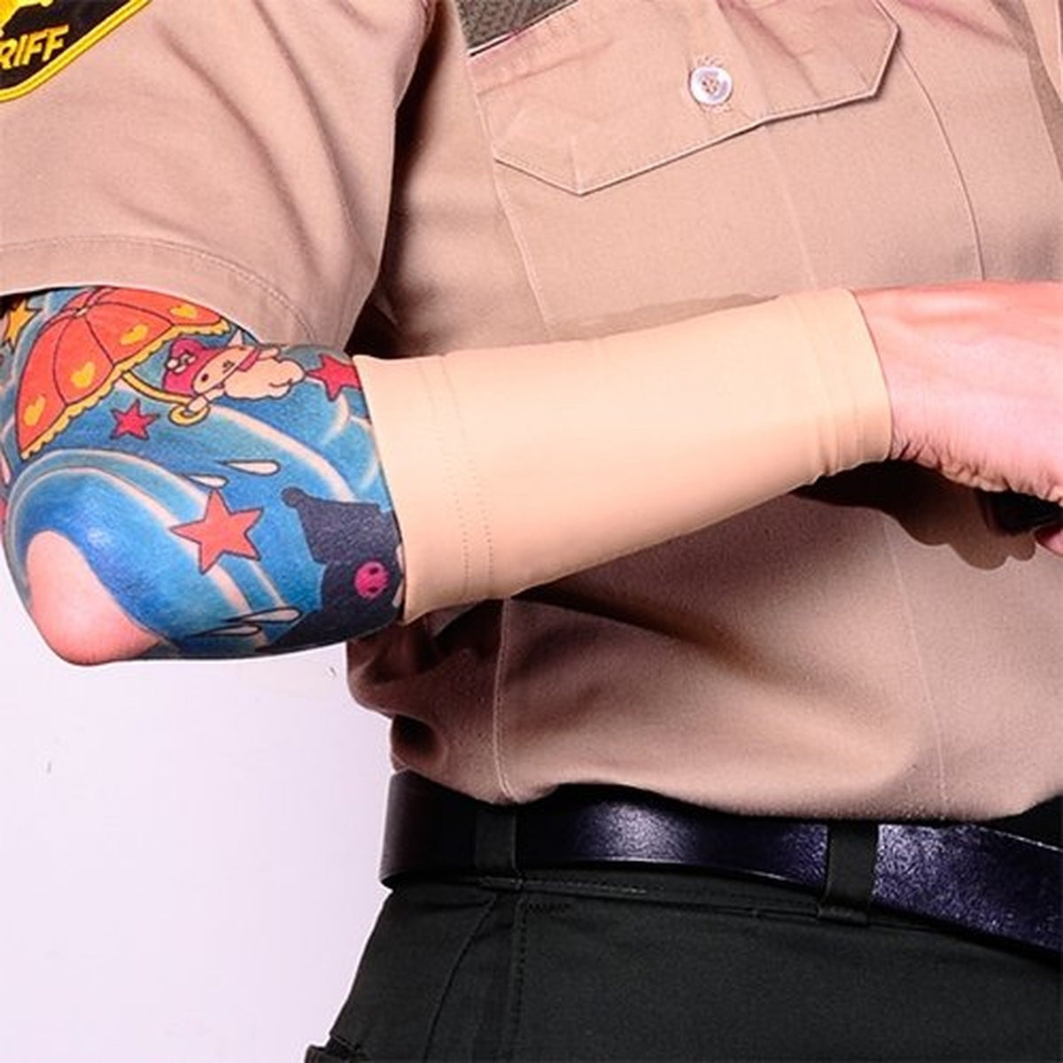 Tat2X Ink Armor Premium Forearm Tattoo Cover Up Sleeve - Black, 6 Inch