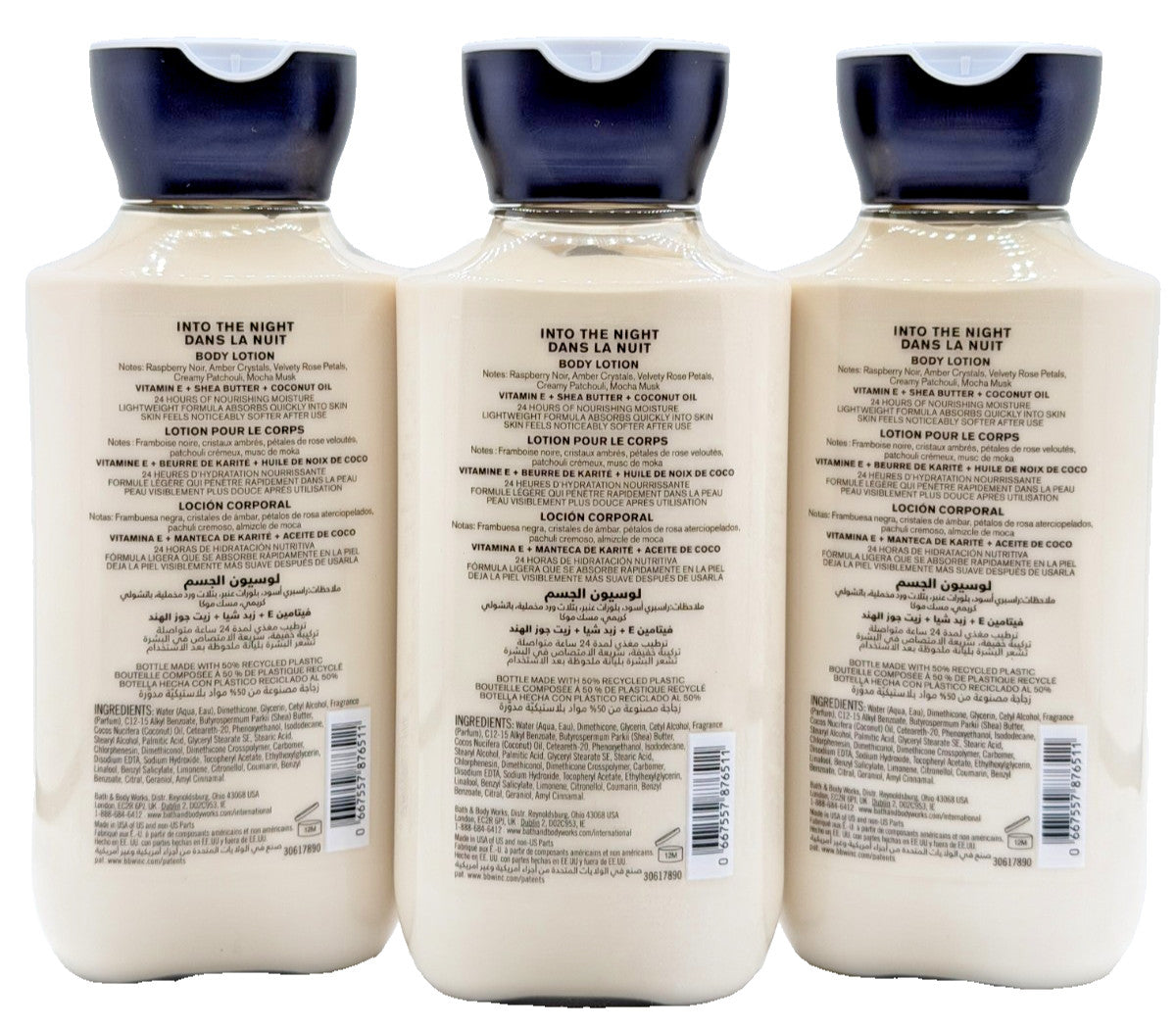 Into The Night Body Lotion, 8 oz – Set of 3