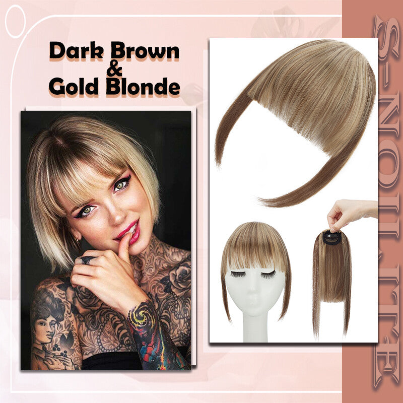 French Style Clip-In Bangs Hair Extensions - 11 Inches Natural Look