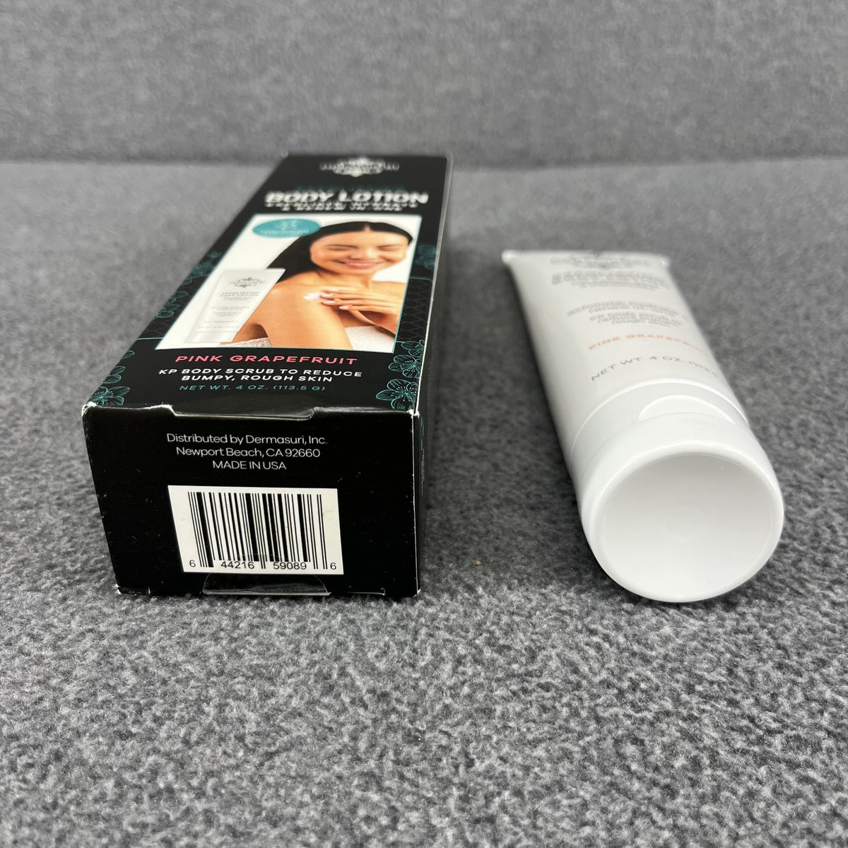 Dermasuri Exfoliating Body Lotion Grapefruit KP Scrub-reduce Bumpy