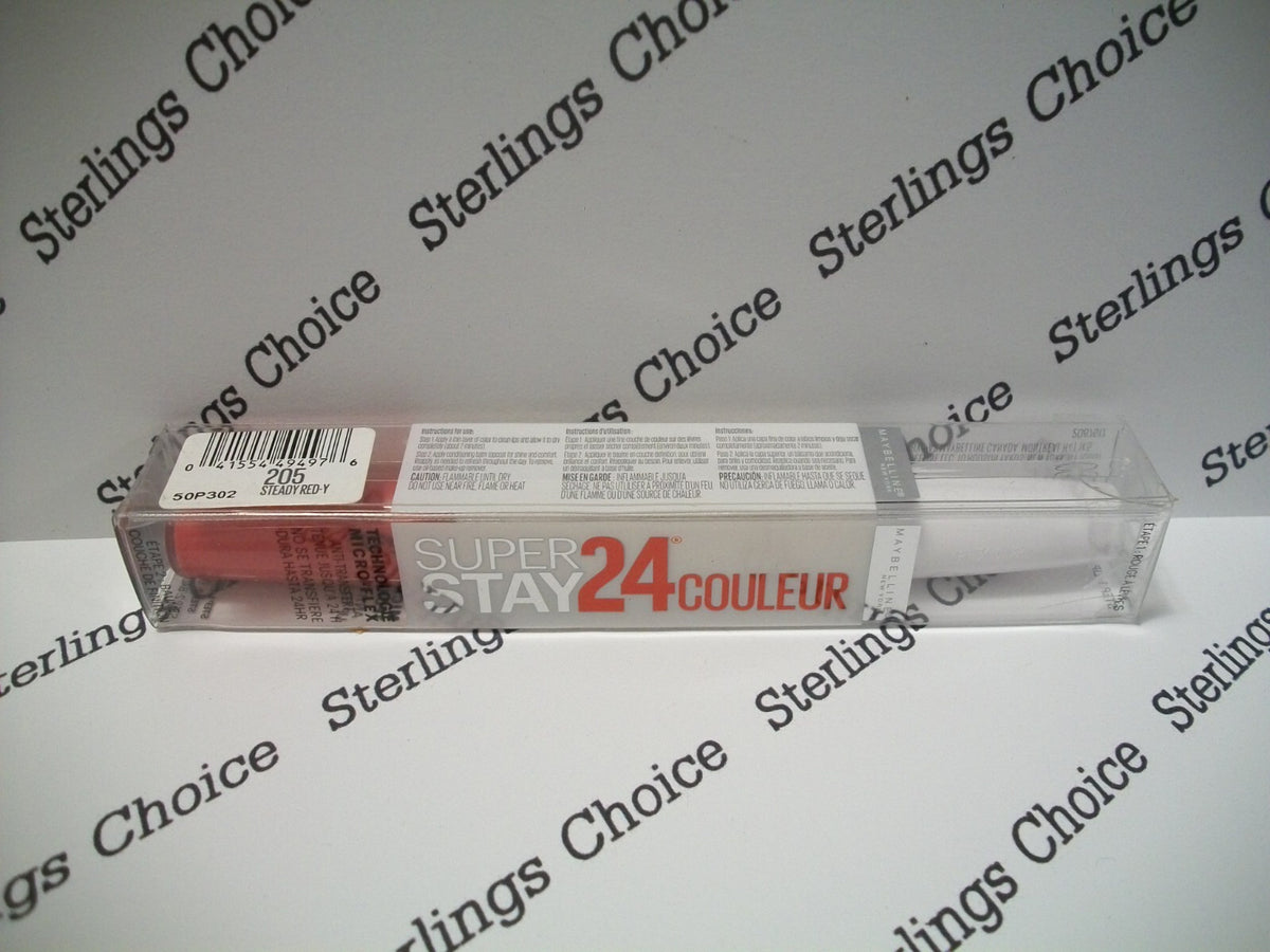 Liquid Lipstick Maybelline SuperStay 24 #205 Steady Red-y Long Wear Lip Color