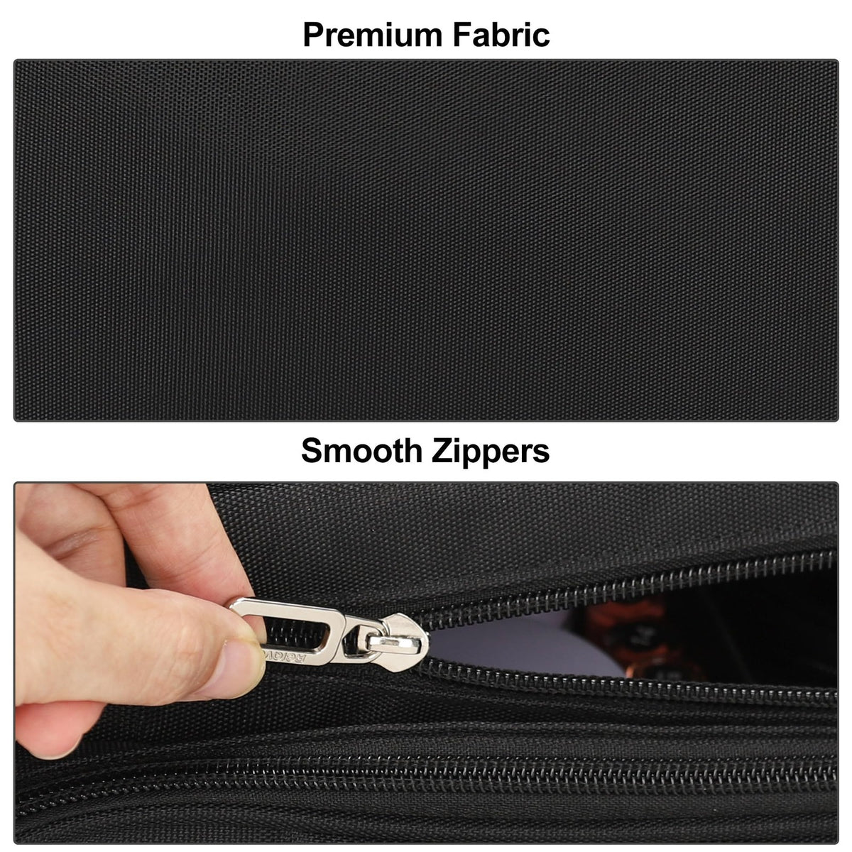 Large Makeup Organizer Bag with 2 Pouches - Travel Cosmetic Case