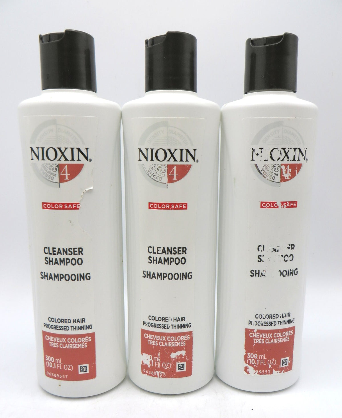 Nioxin System 4 Cleanser 10.1 oz Shampoo (Pack of 3)