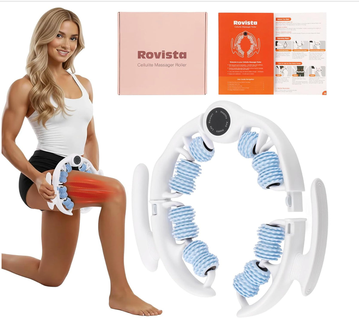 Anti-Cellulite Massage Roller for Lymphatic Drainage - Body Contouring Tool