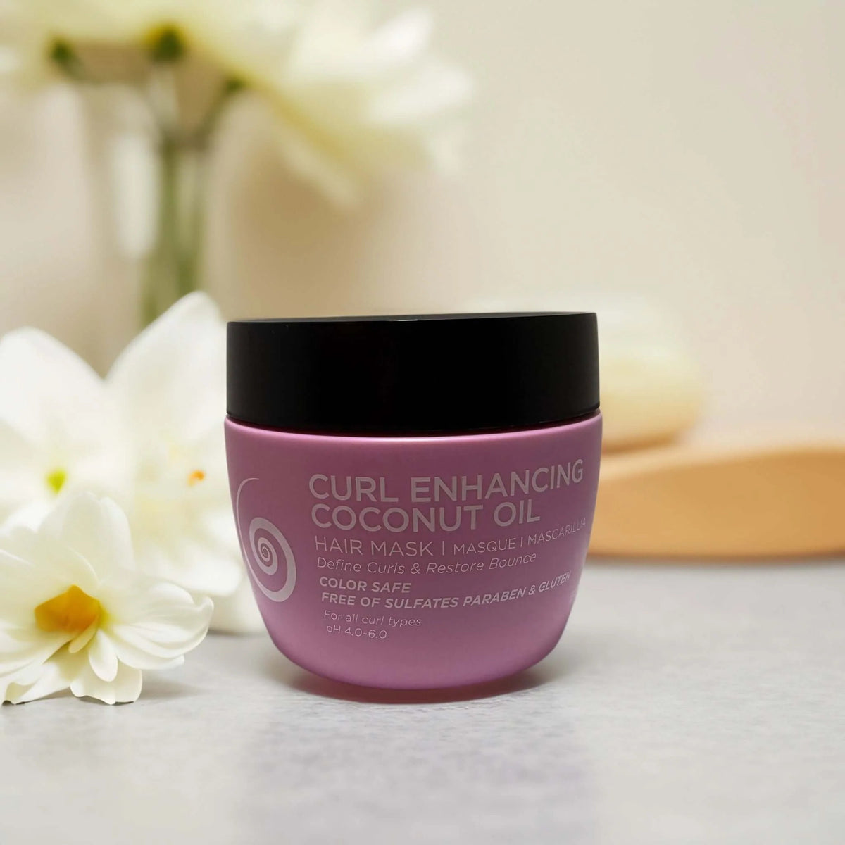 Curl Enhancing Coconut Oil Hair Mask - Nourishing Deep Conditioner for Curly Hair 16.9 fl oz