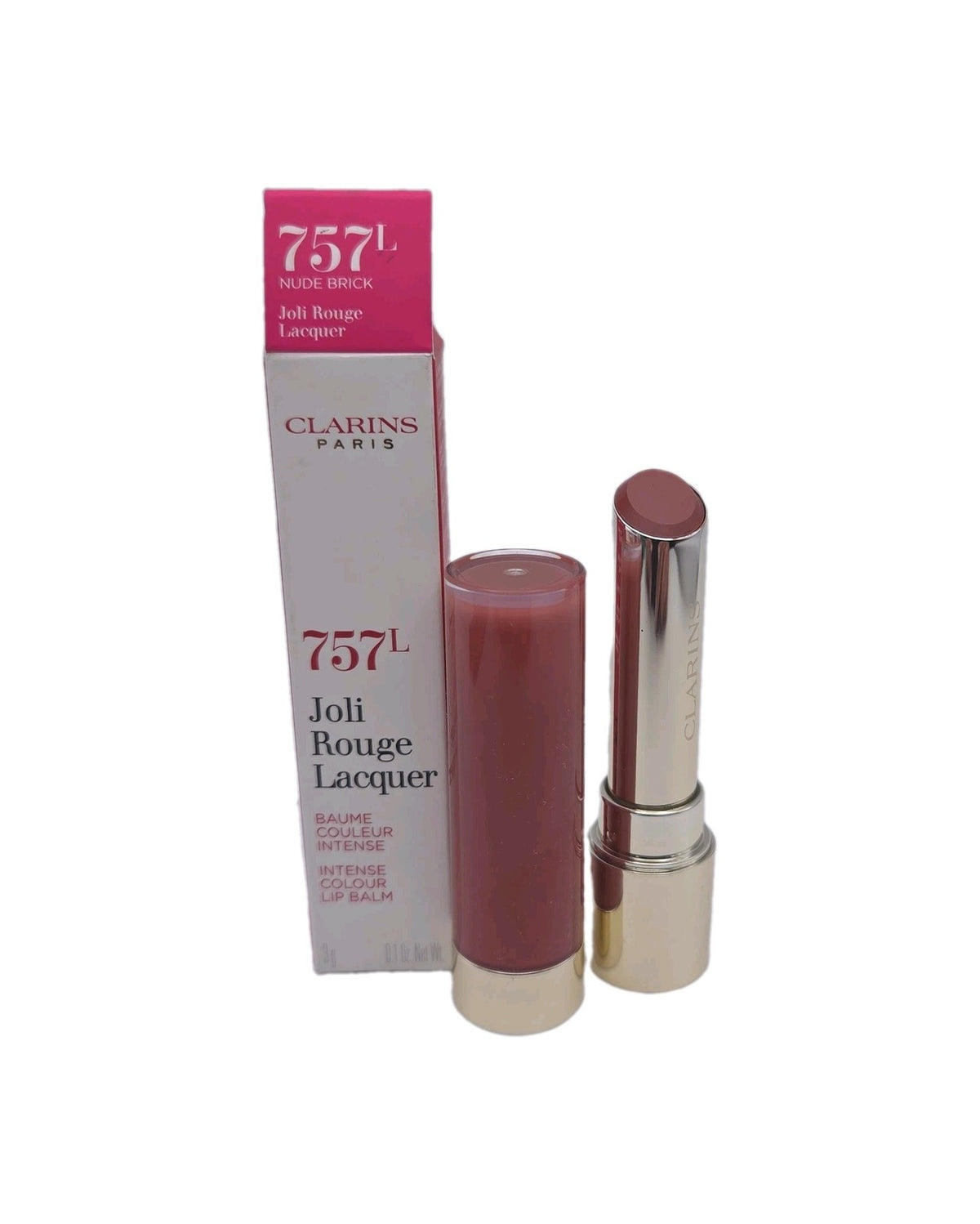 Lip Balm - Nude Brick | Clarins Joli Rouge Lacquer Intensive Color