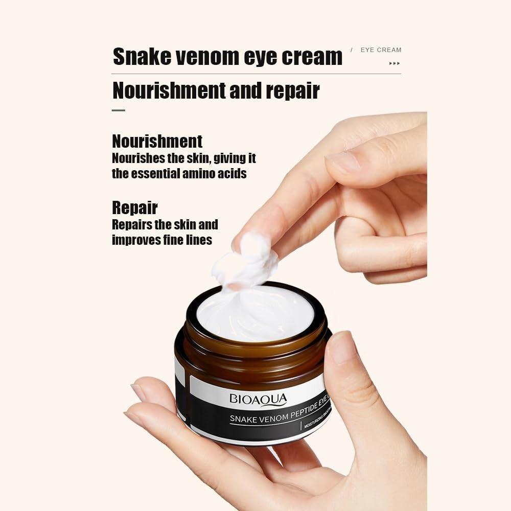 BIOAQUA Snake Venom Peptide Eye Cream - Hydrating, Anti-Aging for Delicate Skin 30g