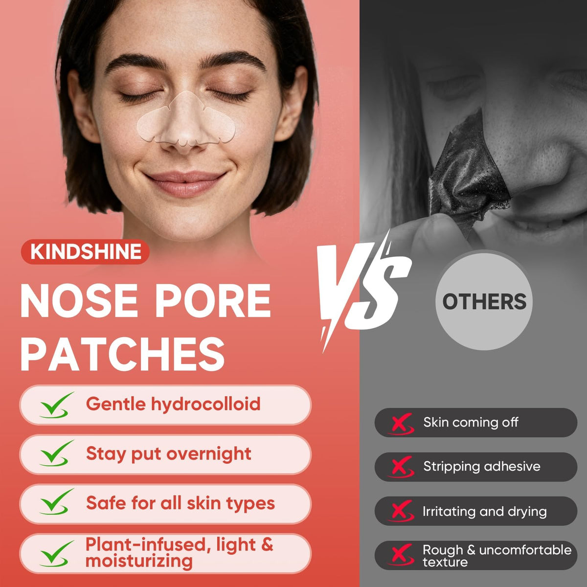 30 Pack Nose Pimple Patches - Medical-Grade Acne & Pore Care
