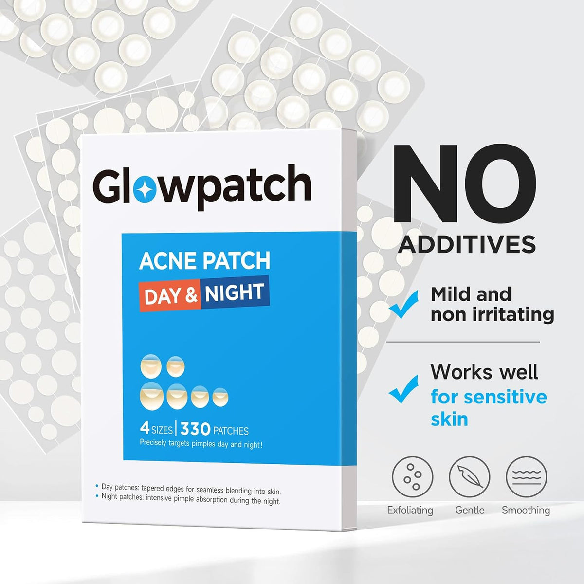 Invisible Hydrocolloid Acne Patches 330 Count - Discreet Spot Treatment