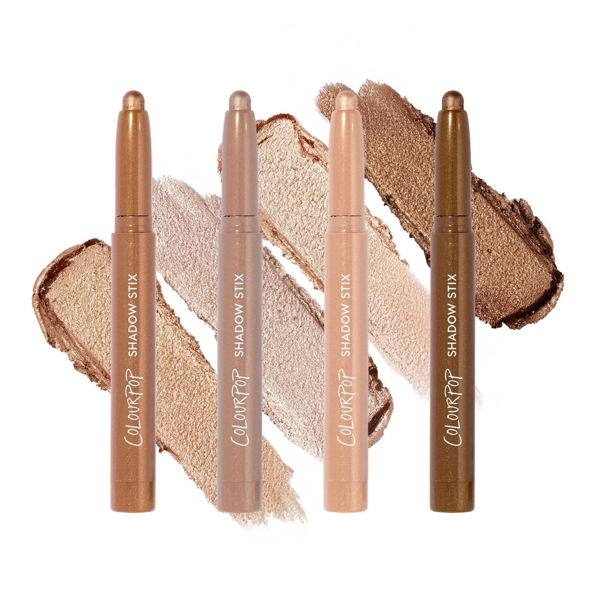 Cream Eyeshadow Stick Bundle - Long-Lasting, Vibrant Colors, 4 Pack