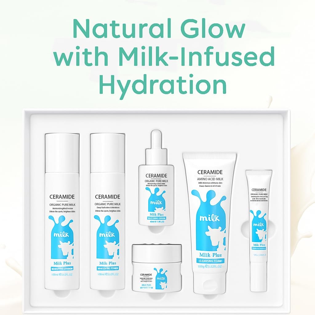 Milk Skin Care Set for Teen Girls - 6-Piece Hydrating Gift Kit