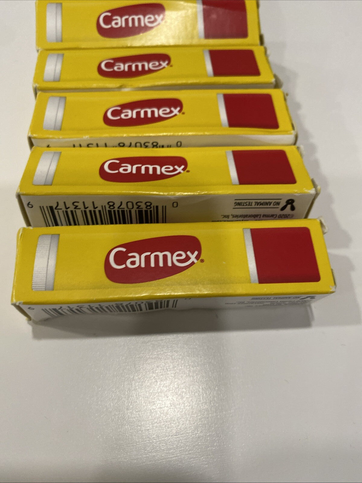 Carmex Classic Medicated Lip Balm Stick with SPF 15 - 5 Pack
