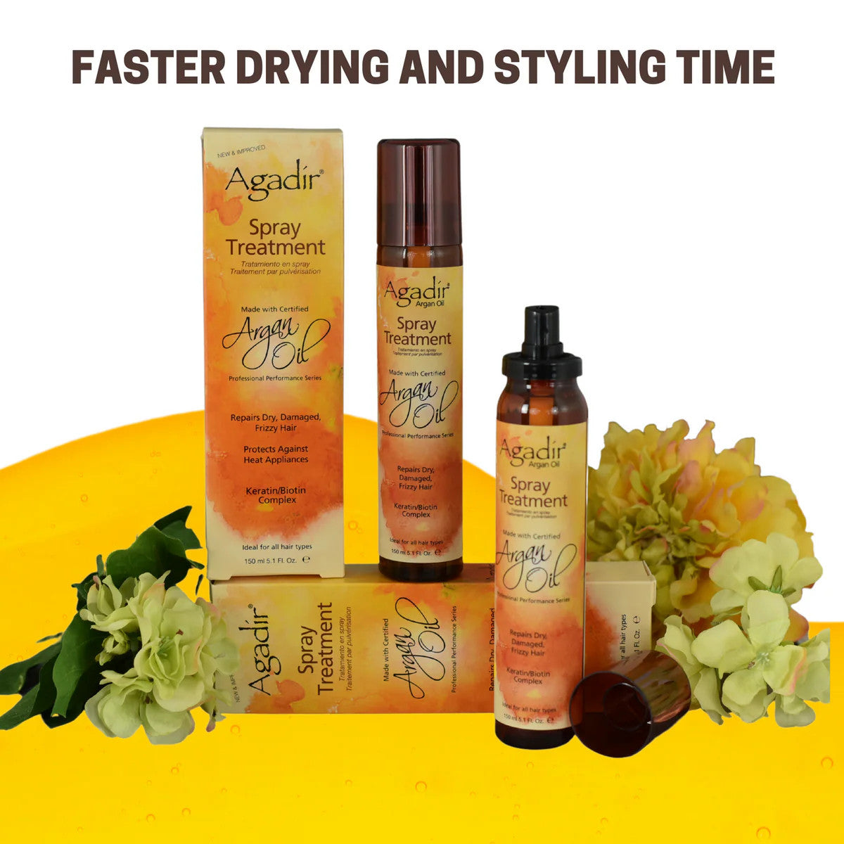 Agadir Argan Oil Hair Spray Treatment 5.1 oz - Nourishing Shine & Frizz Control