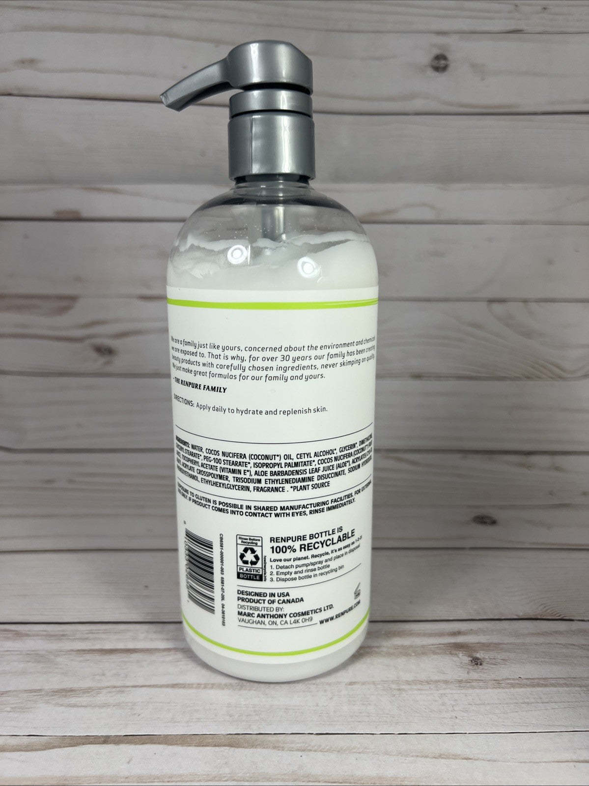 Renpure Coconut Milk & Vitamin E Body Lotion, 24oz (2-Pack)