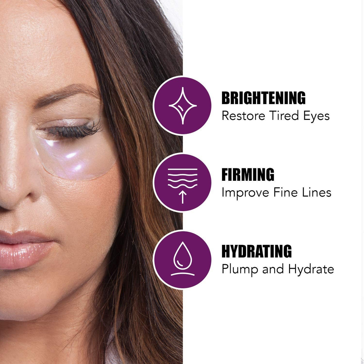 Collagen Eye Patch & Lip Mask Set for Face Moisturizing - 6 Pack