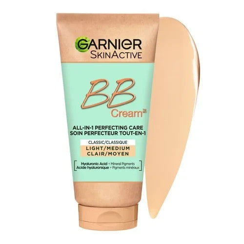 Garnier SkinActive BB Cream with Hyaluronic Acid & Aloe Vera Light to Medium