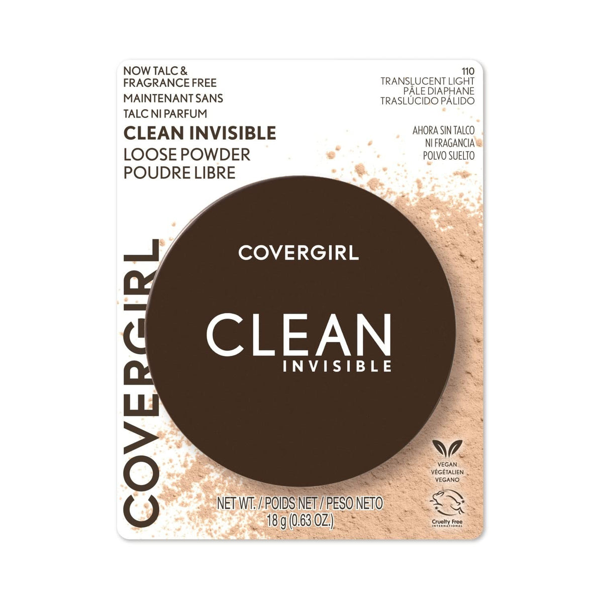 Translucent Loose Face Powder - Natural Finish, Vegan & Fragrance-Free