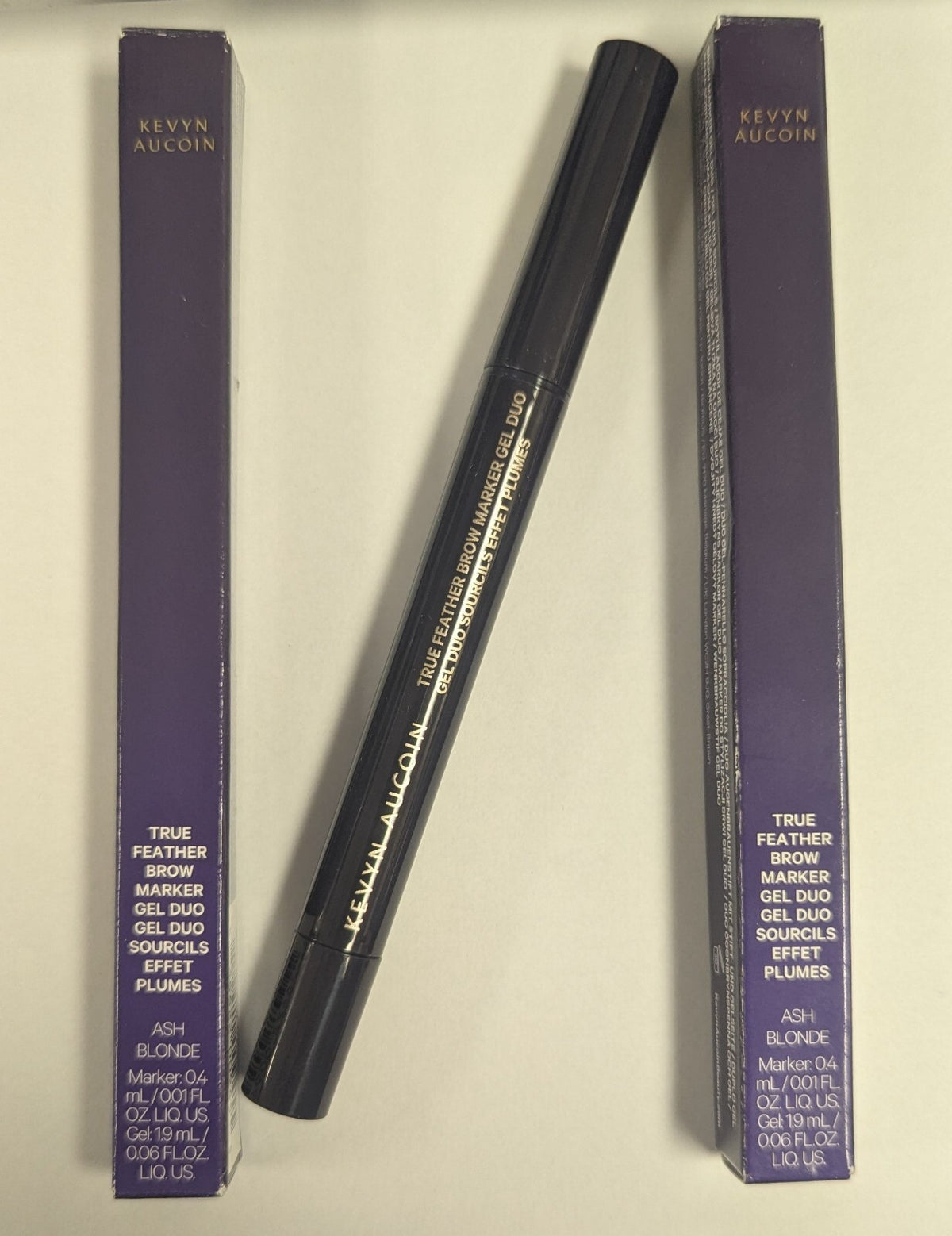 Kevyn Aucoin True Feather Brow Marker Gel Duo 0.01/0.06oz Ash Blonde