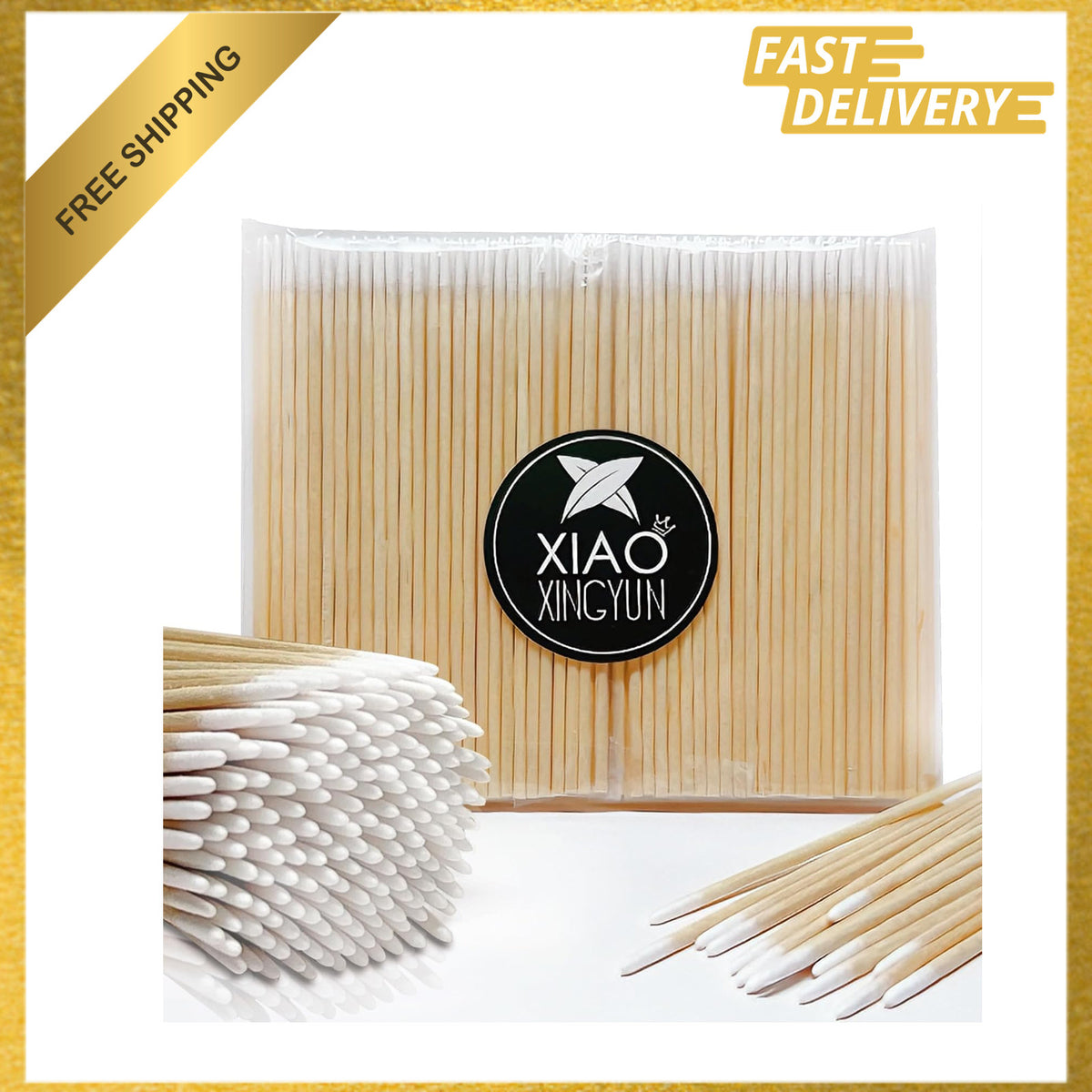 Pointed Cotton Swabs for Microblading Eyelash Extension Touch-Ups - 4 Inch Precision Tips, Pack of 200