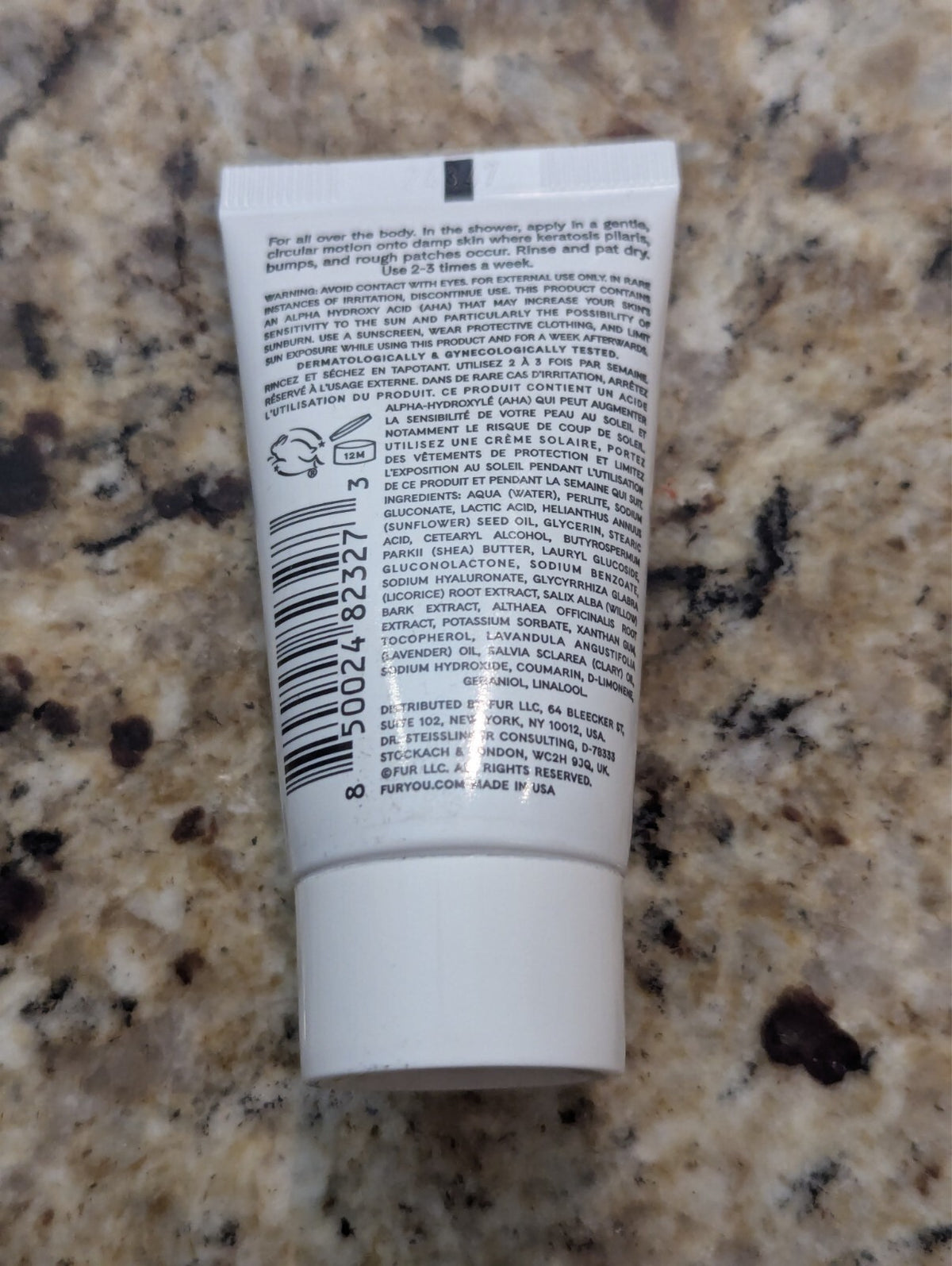 Fur KP Body Scrub Powerful Exfoliating Travel Size 1 fl oz