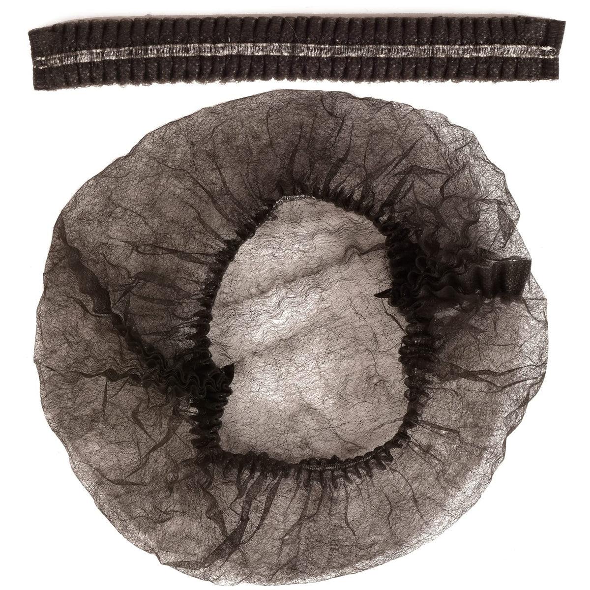 Disposable Bouffant Caps 100 Pcs,21inches Hair Net Black pcs,