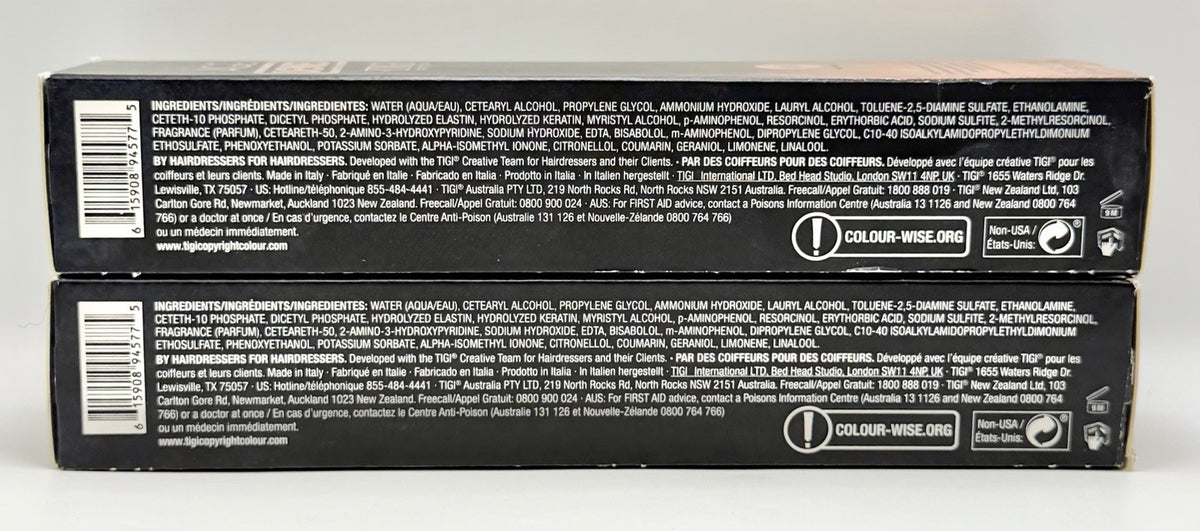 Permanent Hair Color 5/4 Light Copper Brown - 2x 3.03oz