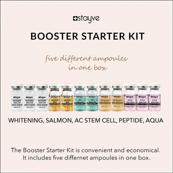 Skin Care Serum Kit with Stem Cell, Peptide & Salmon DNA Ampoules