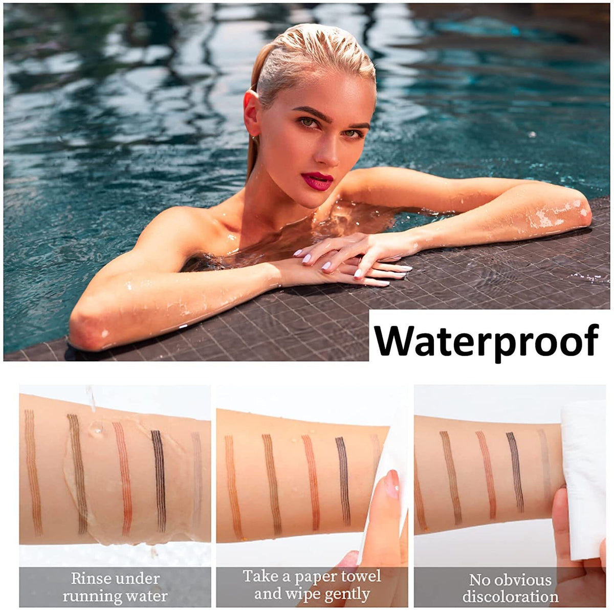 Waterproof Microblading Eyebrow Ink Pen Long Lasting 3D Brow Pencil
