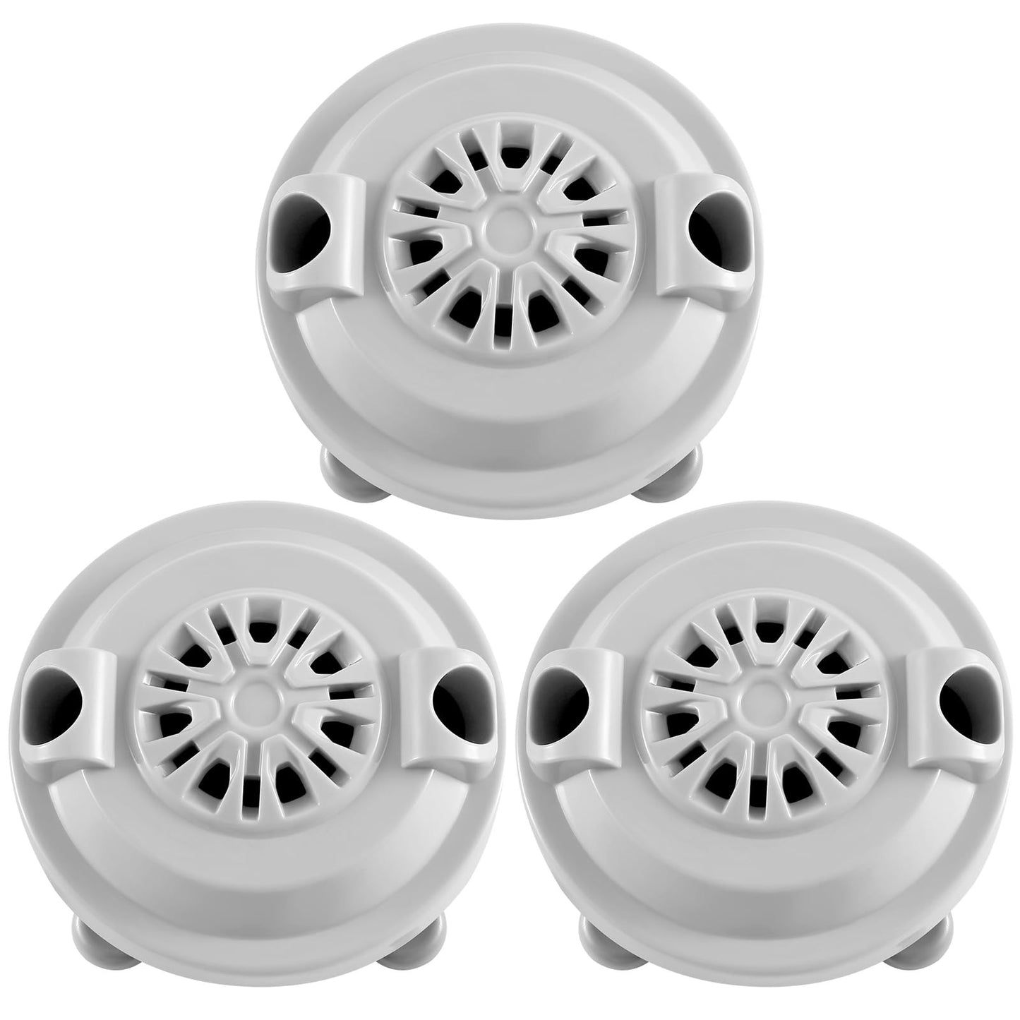 Pipeless Magnetic Jet Head for Pedicure Spa Chairs - 2 Inch Grey Replacement
