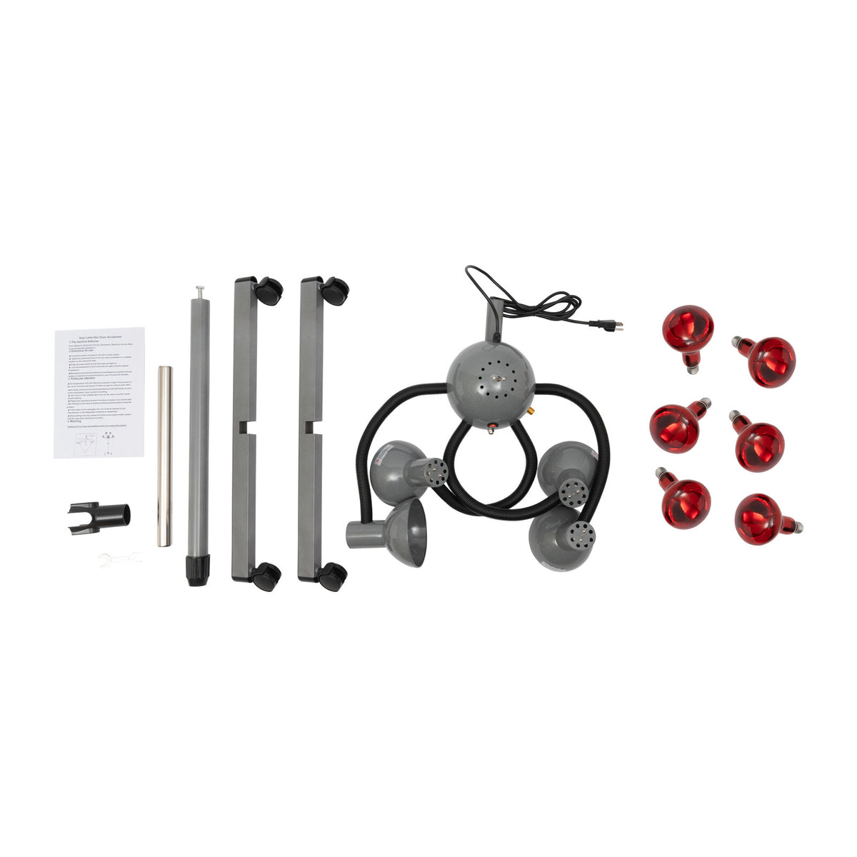 Professional Infrared Hair Steamer with Rolling Stand - Salon Hair Treatment Equipment