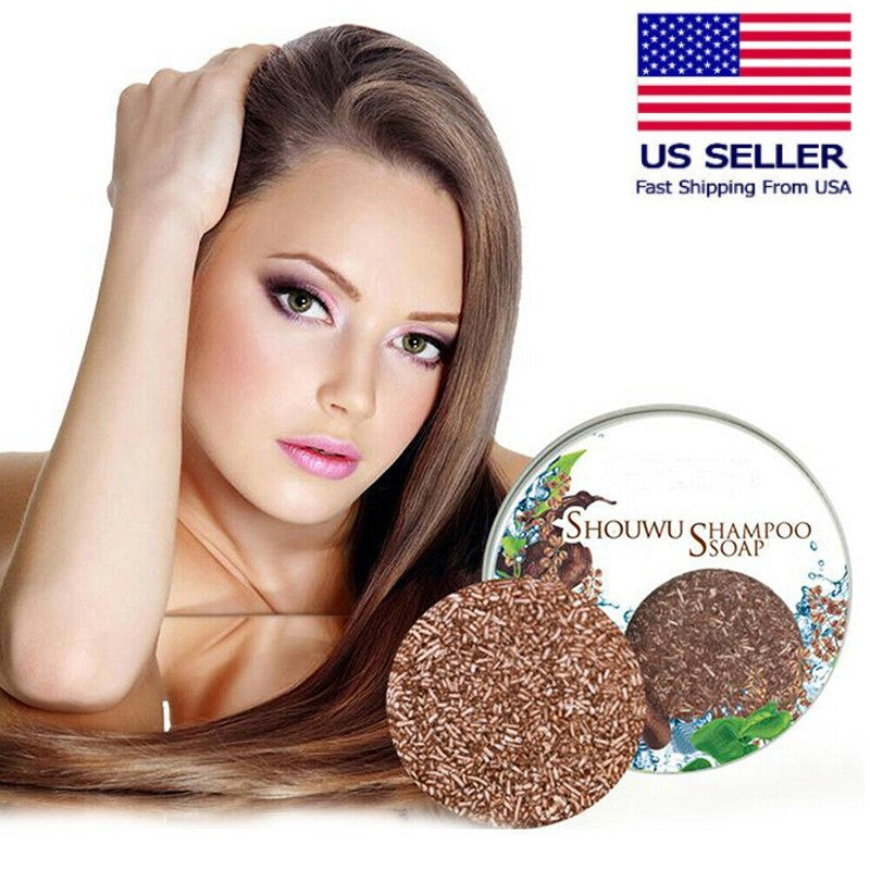 Natural Polygonum Hair Darkening Soap - Gentle Nourishing Shampoo Bar