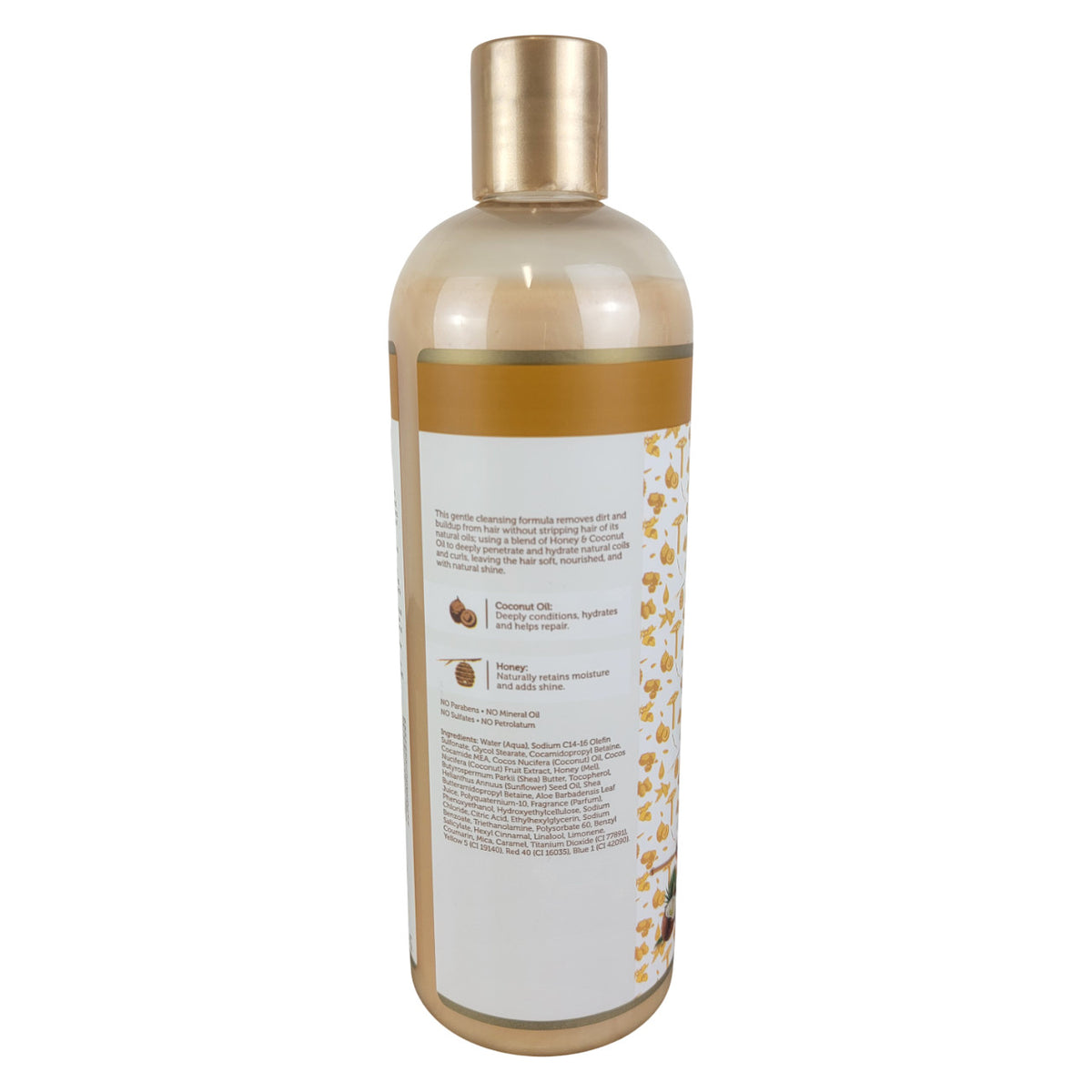 African Pride Honey & Coconut Oil Shampoo 473ml - Moisturizing Curly Hair Care