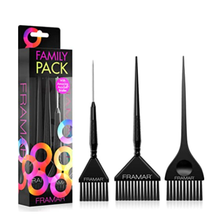 Hair Color Brush Set - 3 Pack
