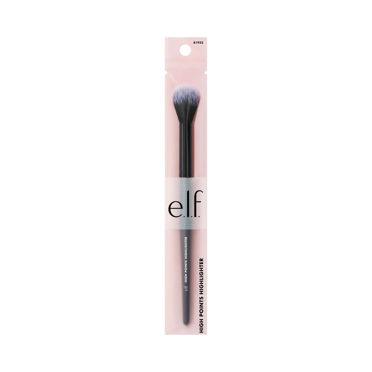 e.l.f. High Points Highlighter Brush - Soft Makeup Brush, Black